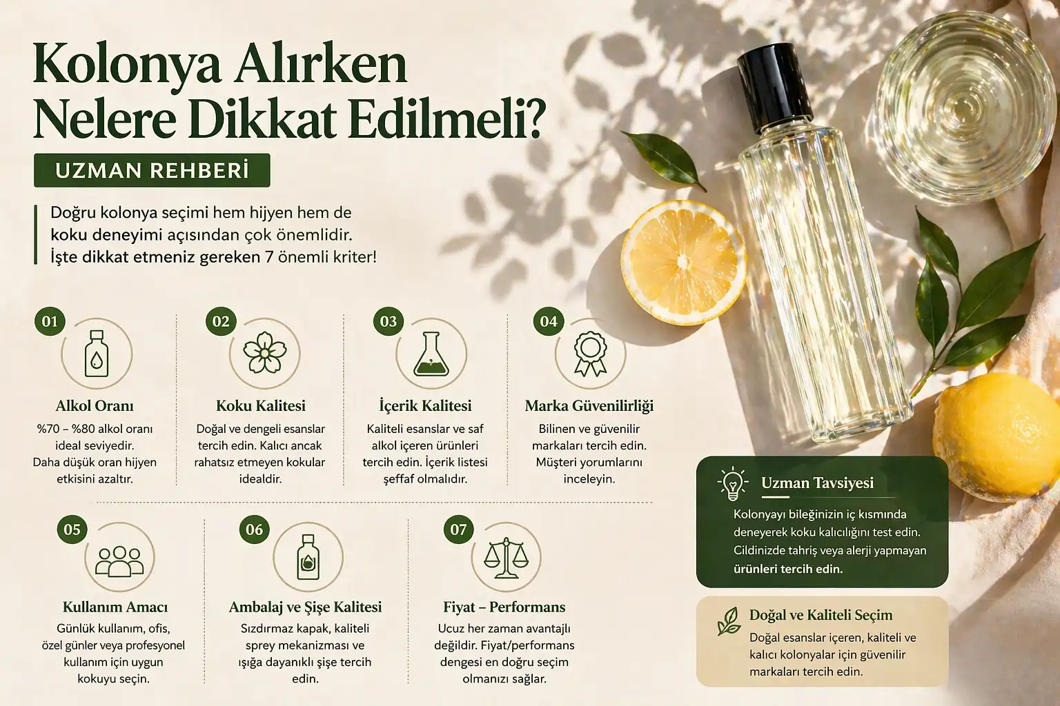 Kolonya Alırken Nelere Dikkat Edilmeli? (Uzman Rehberi)